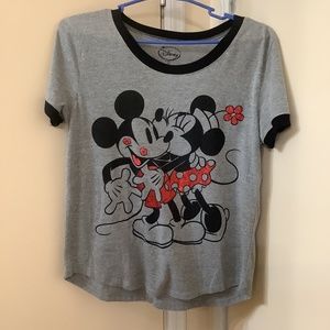 DISNEY Mickey & Minnie Mouse Short Sleeve T Shirt Size Large 13